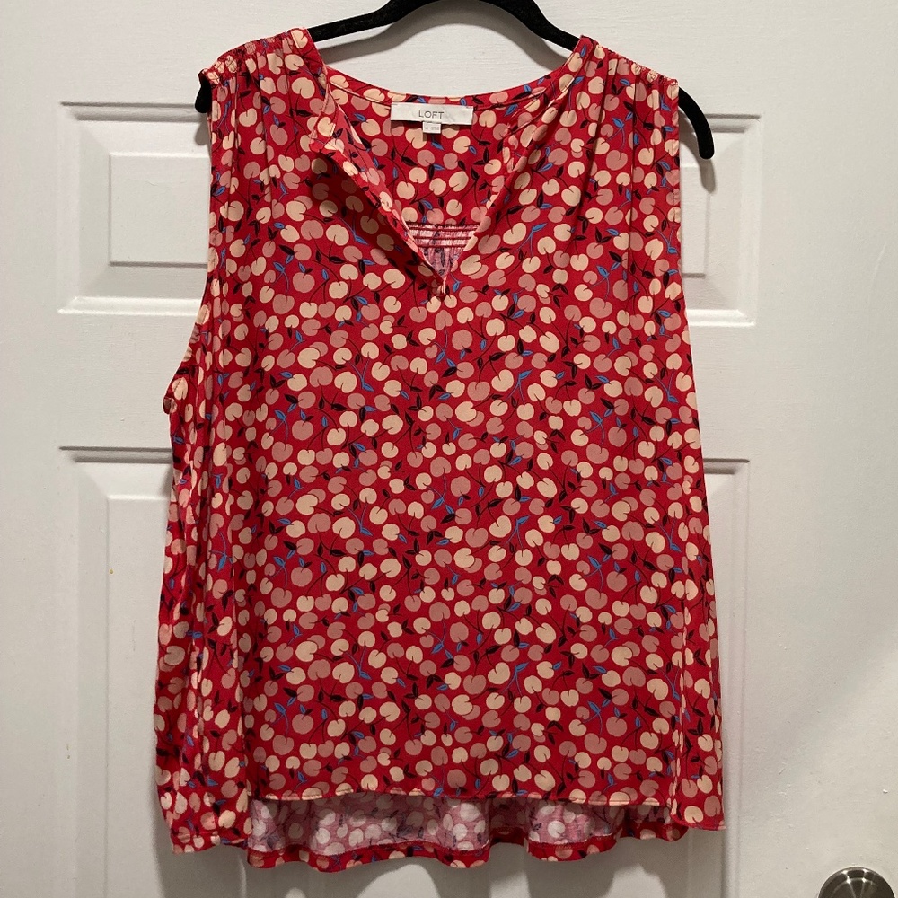 LOFT Cherry Tank Top